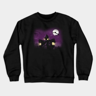 Spooky Haunted House Crewneck Sweatshirt